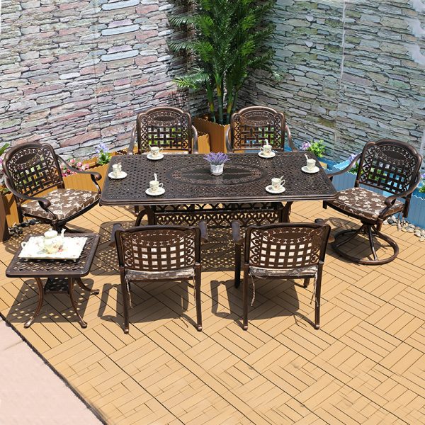 outdoor leisure aluminum lattice table