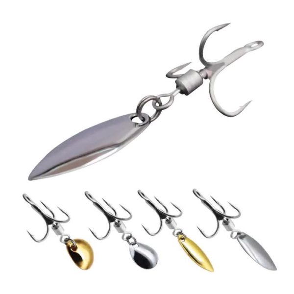 Rotating Sequin Triple Fishing Hooks