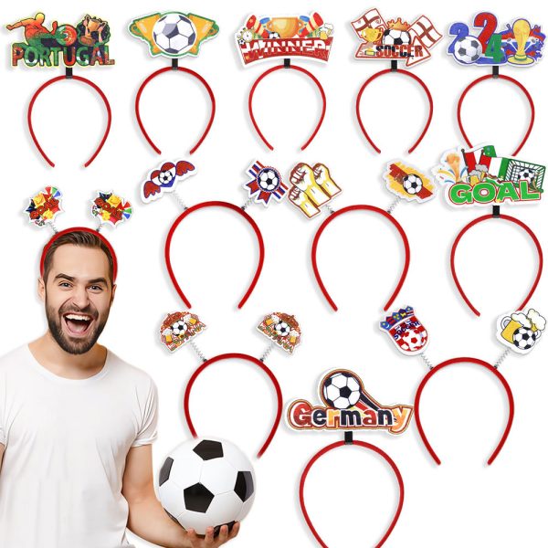 2026 World Cup Football Theme Hair Bands