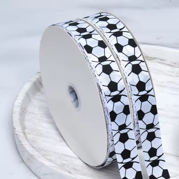 Custom Printing Sport Style Football Webbing Ribbon