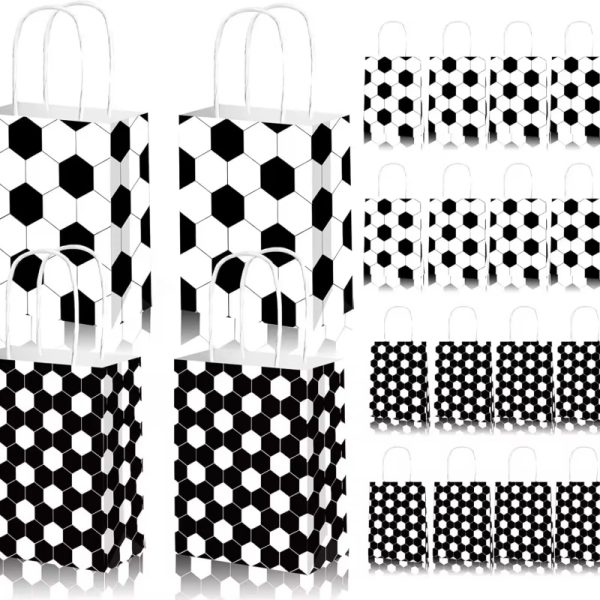 12 Pack Soccer Goodie Treat Bags Soccer Gift Snack Bags
