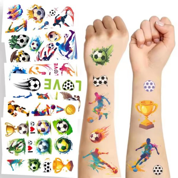 10 Pcs/bag Soccer Tattoo Sticker