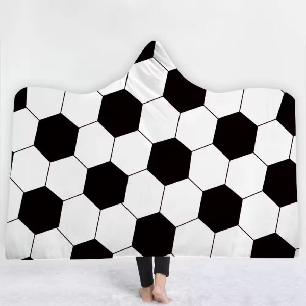 Soft Printed Football Fans Cloak