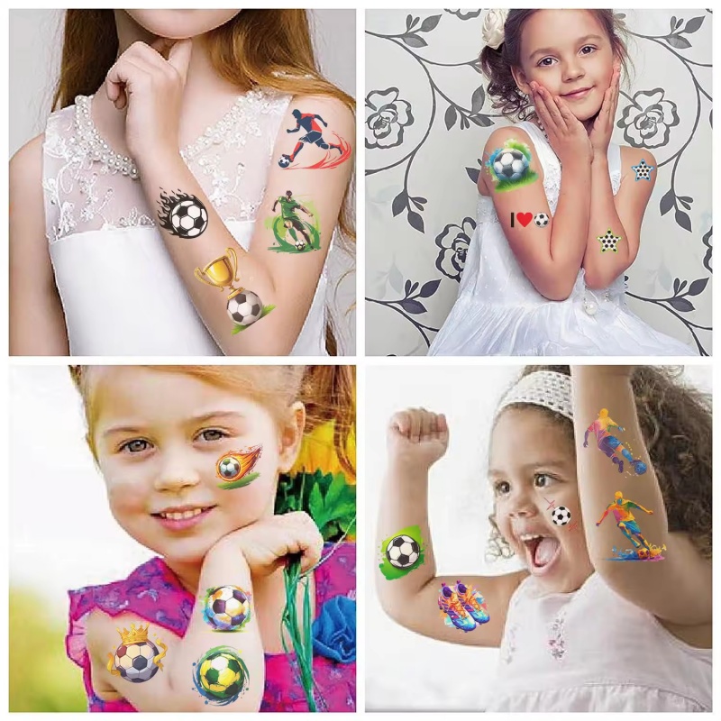 10 Pcs/bag Soccer Tattoo Sticker