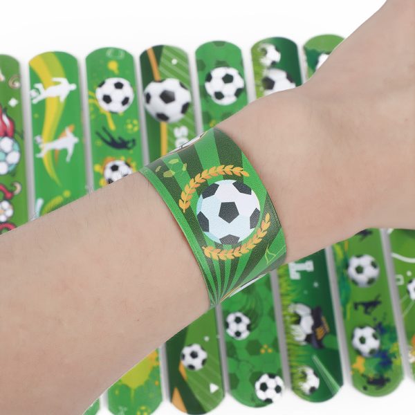 Custom Logo Silicone Football Slap Bracelets